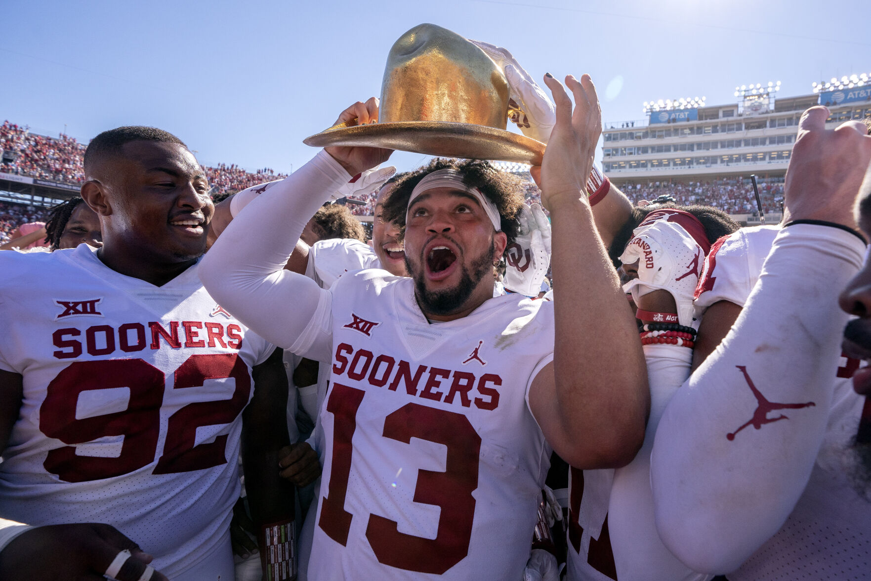 APTOPIX Oklahoma Texas Football